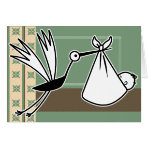 La cigogne amène le bébé