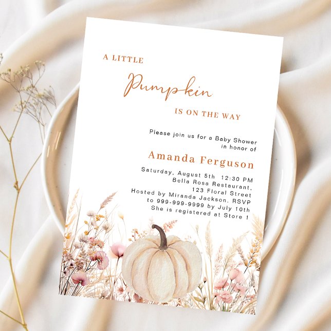 La citrouille sur la voie du Baby shower budgétair (Créateur téléchargé)