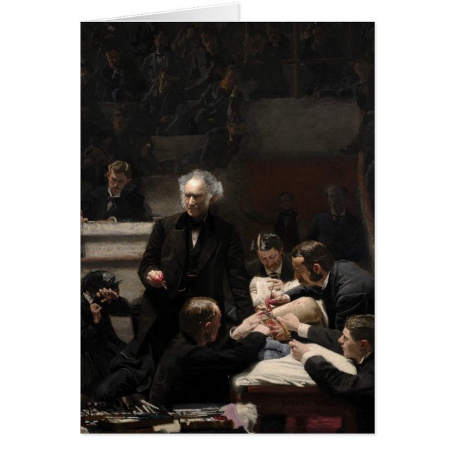 La clinique brute par Thomas Eakins (Devant)