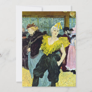 La Clownesse (Clown) Cha-U-Kao de Toulouse Lautrec