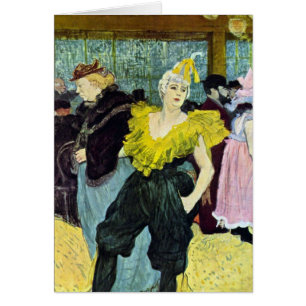 La Clownesse (Clown) Cha-U-Kao de Toulouse Lautrec