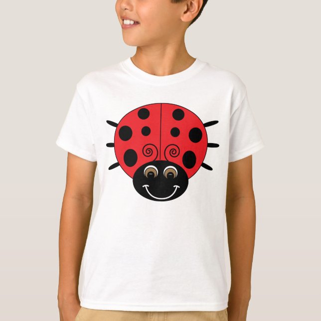 La coccinelle badine le T-shirt (Devant)