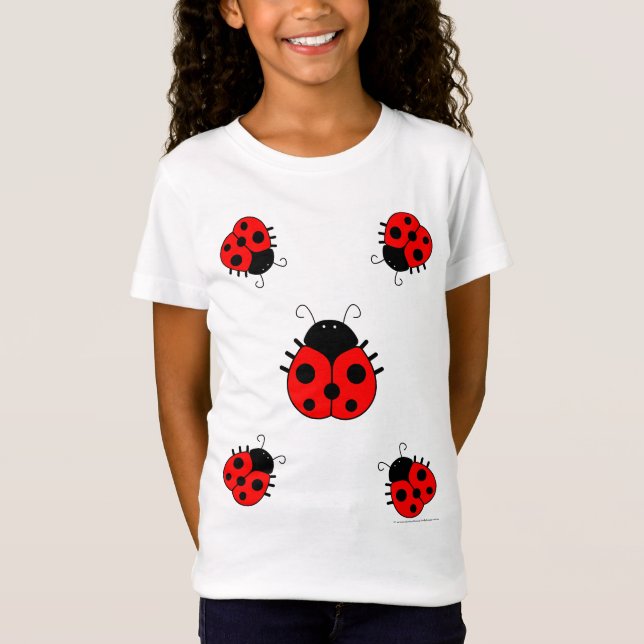 La coccinelle badine le T-shirt (Devant)