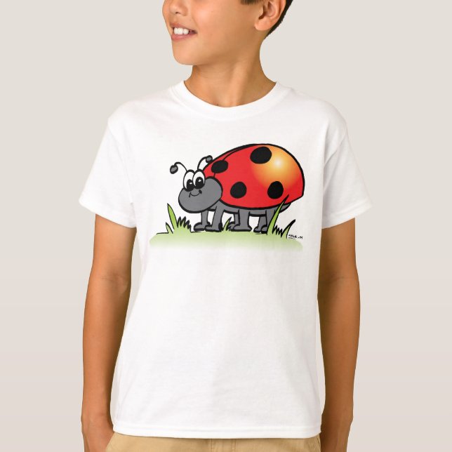 La coccinelle badine le T-shirt (Devant)