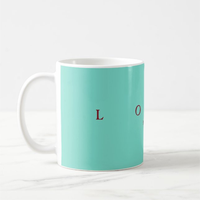 La Collection Coeur Bleu - Étaler La Mug D'Amour (Gauche)