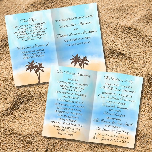 La Collection de Mariage sur la Plage à l'Aquarell (Créateur téléchargé)