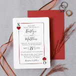 La collection de Mariages de cartes de jeu Monogra<br><div class="desc">Célébrez dans le style avec ces invitations de mariage chic et très tendance. Ce design est facile à personnaliser avec votre libellé d'événement spécial et vos invités seront ravis quand ils reçoivent ces invitations fabuleux. Le K & Q des coeurs peut être laissé comme il est pour représenter le roi...</div>