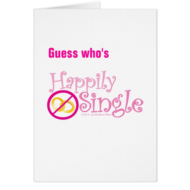 La collection Happily Single de MDillon Designs (Devant)