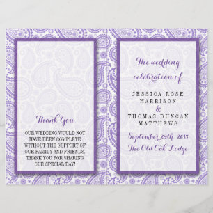 La collection Mariage moderne Paisley - Purple