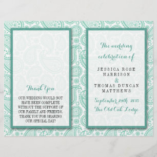 La collection Mariage moderne Paisley - Vert