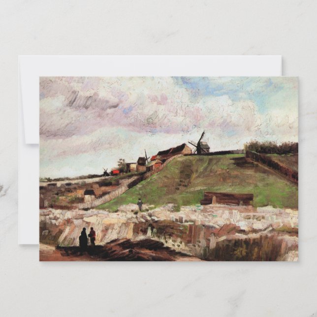 La colline de Montmartre avec carrière par Vincent (Devant)