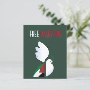 La colombe de la paix avec le drapeau palestinien