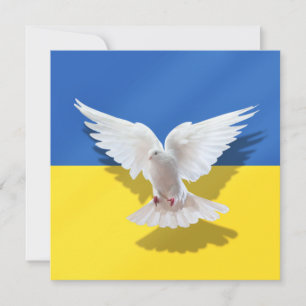 La colombe de la paix - Drapeau de l'Ukraine - Lib