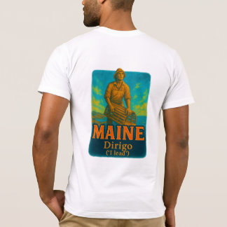 La conception vibrante de T-shirt artistique du Ma