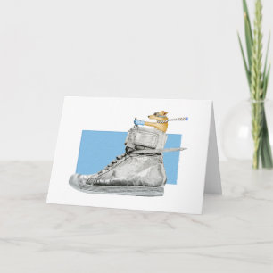 La conduite de chiens avec une carte de chaussures