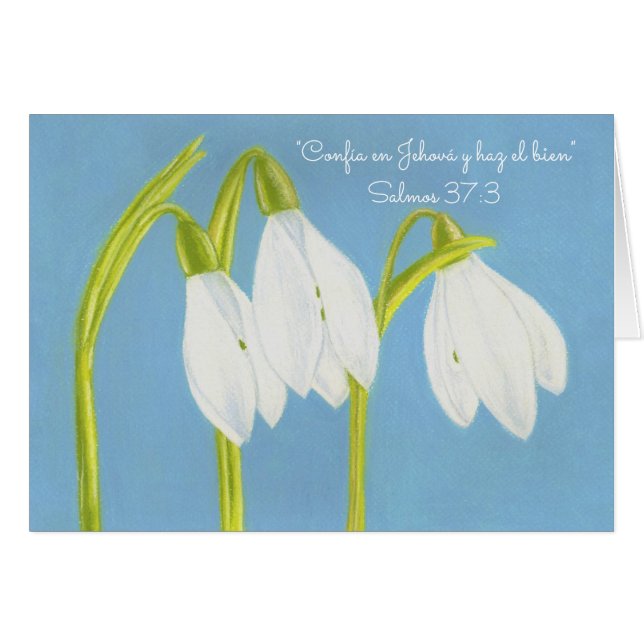 La confiance Jéhovah-Font Good~SnowDrops~Spanish (Devant Horizontal)