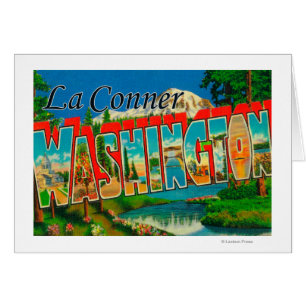 La Conner, Washington - grandes scènes de lettre