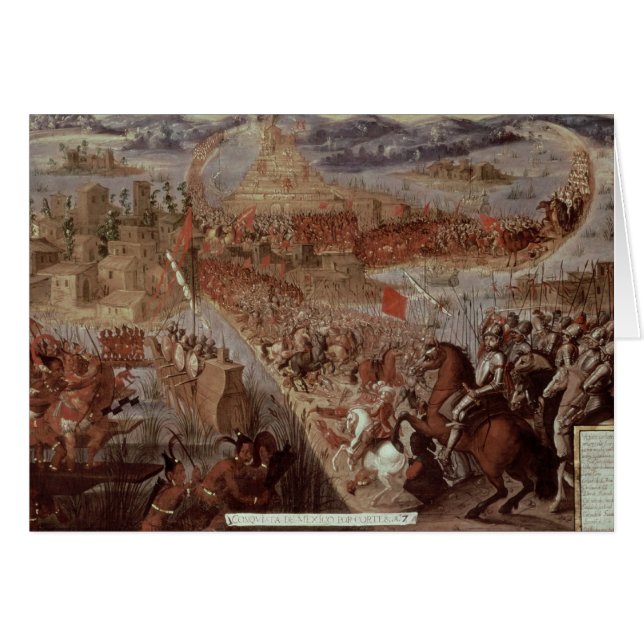 La conquête de Tenochtitlan (Devant horizontal)