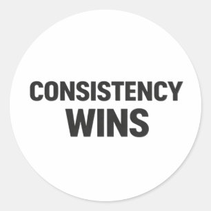 La constance l'emporte – Autocollant de motivation