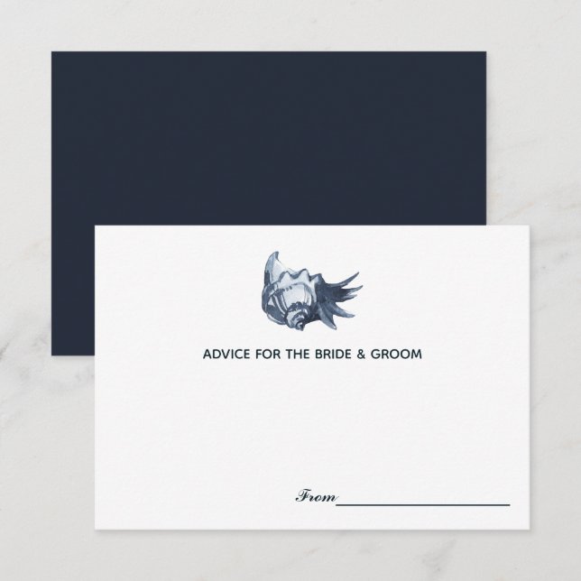 La Coquille Bleue | Cartes de conseils pour le mar (Devant / Derrière)