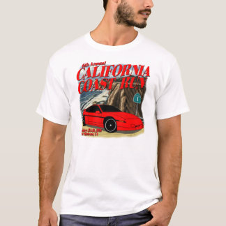 La côte de la Californie courent le T-shirt 2008