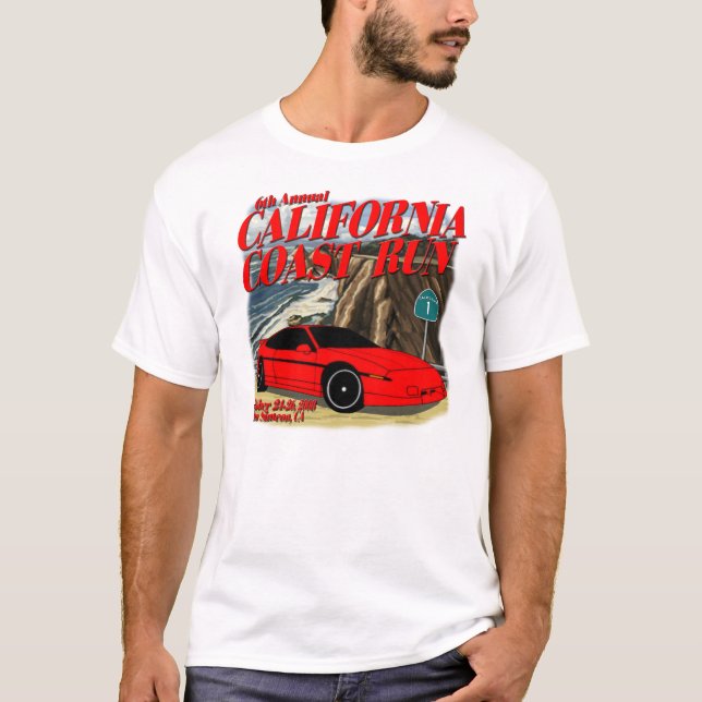 La côte de la Californie courent le T-shirt 2008 (Devant)