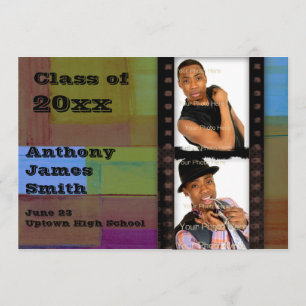 La couleur bloque le carte photo de Filmstrip