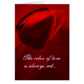 La couleur de la carte de l'amour