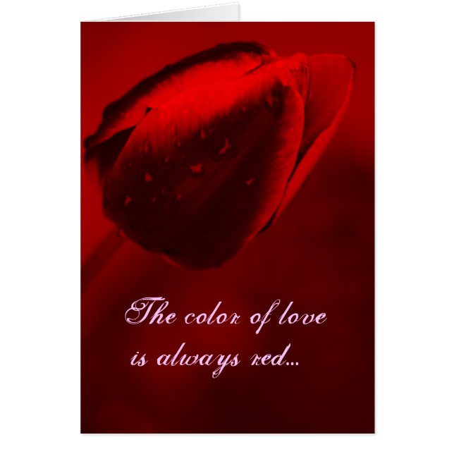 La couleur de la carte de l'amour (Devant)