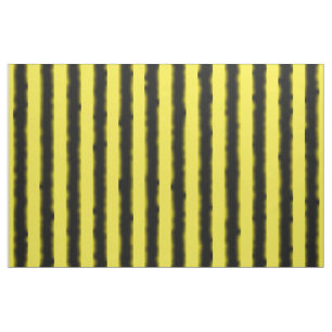 La couleur noire et jaune d'abeille barre le tissu