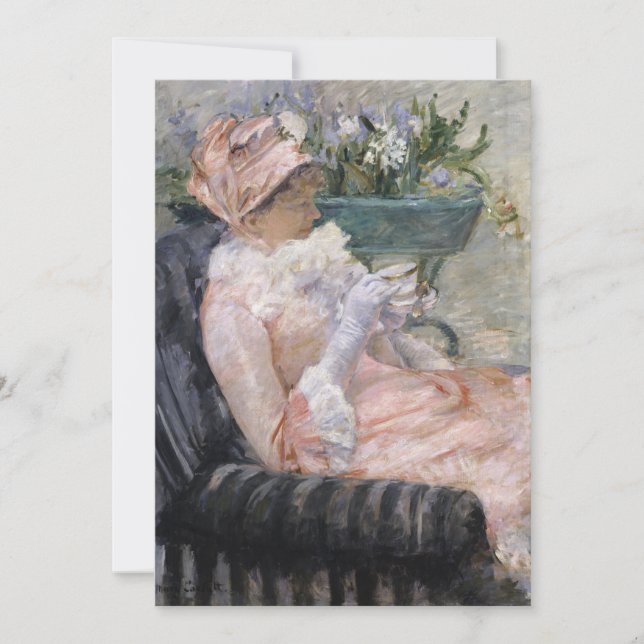 La coupe du thé | Mary Cassatt (Devant)