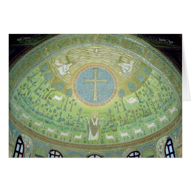 La coupole avec une mosaïque dépeignant (Devant horizontal)