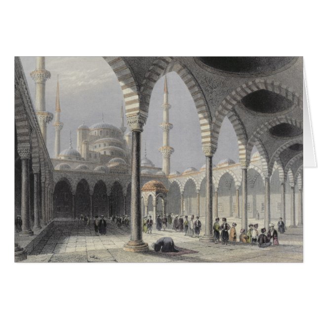 La cour de la mosquée du sultan Achmet, Istanbul (Devant horizontal)