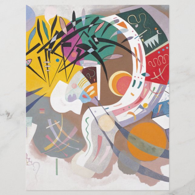 La courbe dominante de Kandinsky Abstraite (Devant)