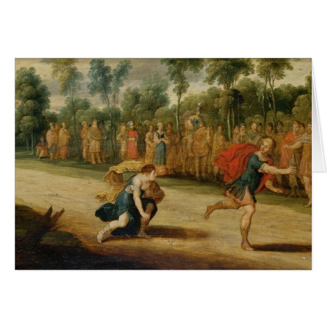 La course d'Atalanta et de Hippomenes (huile sur (Devant horizontal)