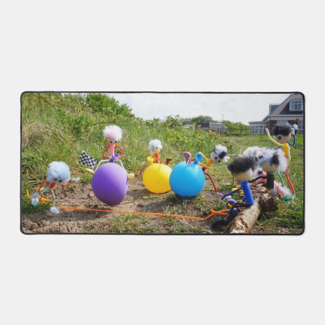 La course de Skippiebal de Fubby sur les ballons. (Recto)