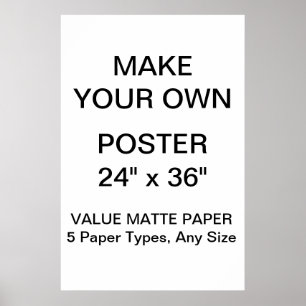 La coutume a personnalisé 24" x 36" affiche de