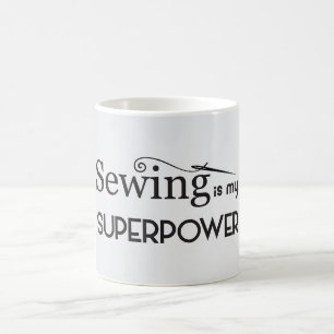 La couture est ma tasse de café de super pouvoir