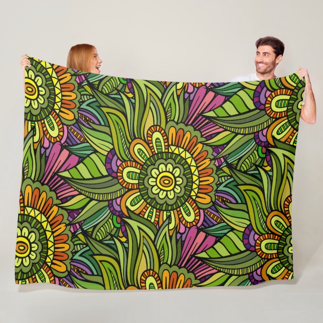 La couverture en polaire Oeil 60x80 (En situation)