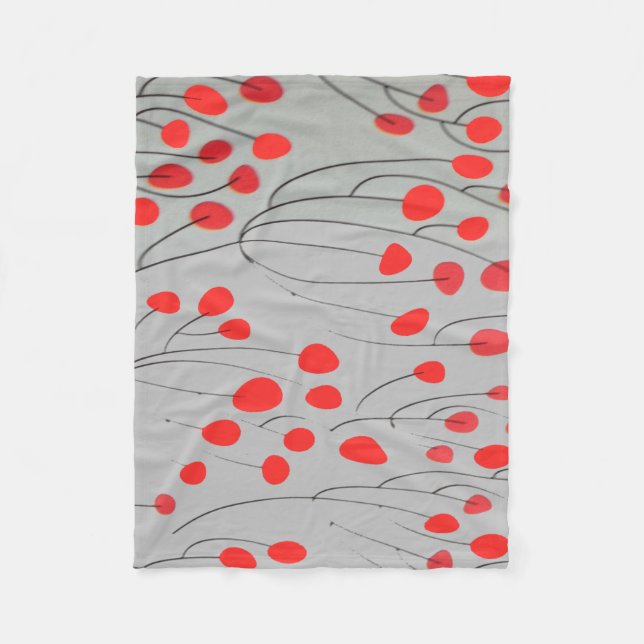 La couverture polaire DOTS rouge (Devant)
