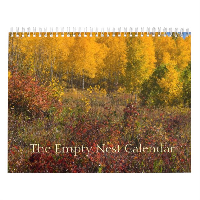 La couverture vide d'automne de calendrier de nid (Protection)