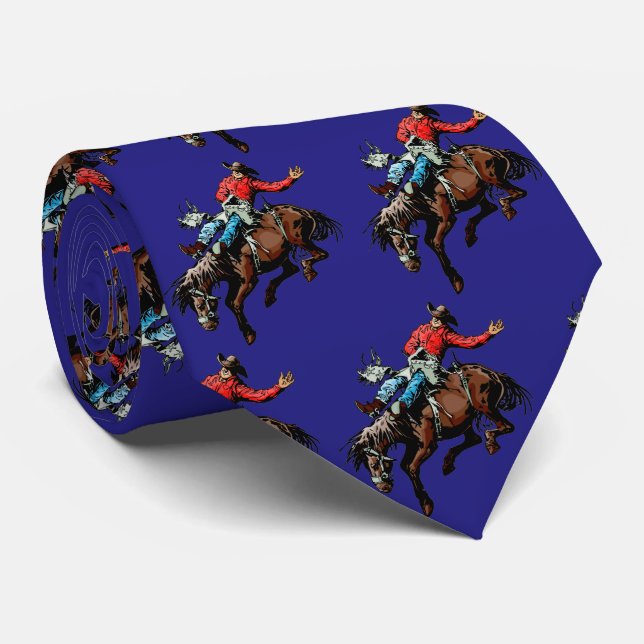 La cravate de rodéo de cowboy de Bronc des hommes (Roulé)