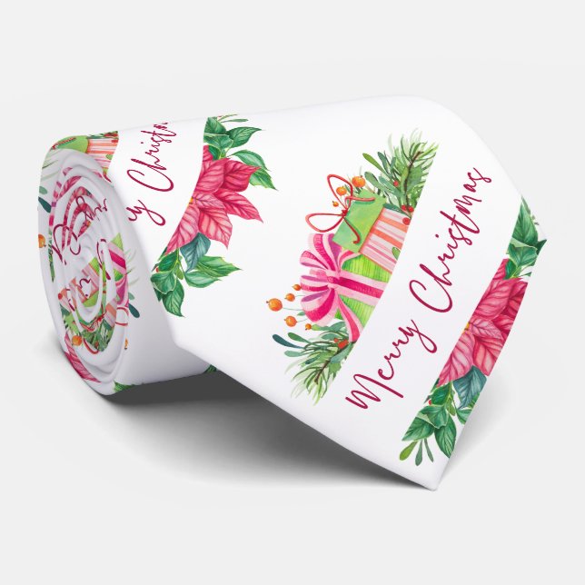 La cravate des hommes de Joyeux Noël d'éléments de (Roulé)