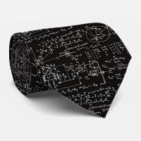 La cravate noire de maths des hommes Geeky de