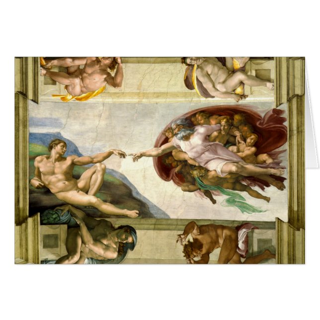 La création d'Adam par des beaux-arts de Michaël (Devant horizontal)