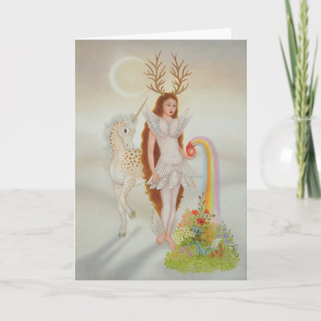 la création de carte de vœux de printemps (Devant)