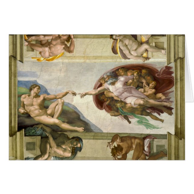 La Création de l'Homme par Michel-Ange (Création d (Devant horizontal)