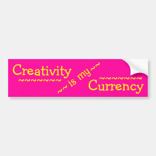 La Créativité Est Mon Sticker De Bumper De Devise