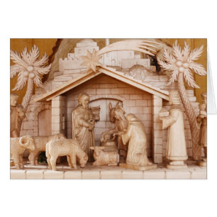 La crèche de Noël en bois