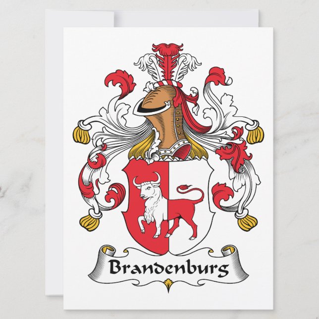 La crête familiale de Brandenburg (Devant)